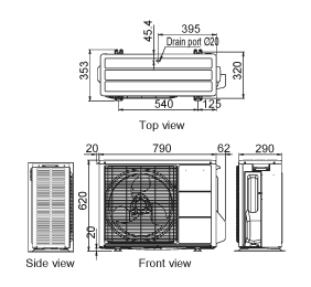 Waterstage™ (Air to Water): WGYA100DD6 / WOYA080LDC ... split ac outdoor wiring diagram 