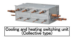 Cooling and heating switching unit (Collective type)