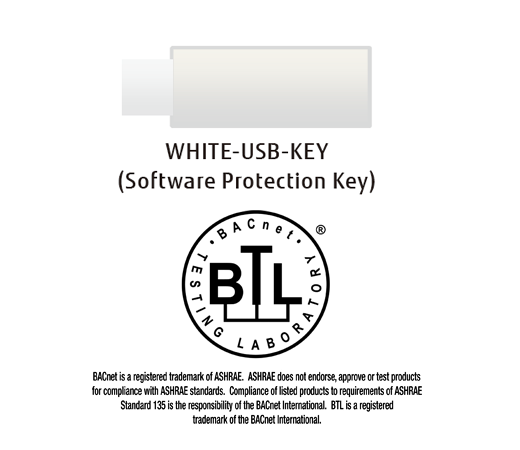 Clé USB White-USB-key (clé de protection logicielle)