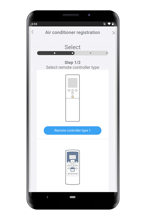 Sélectionnez un(e) [Télécommande – Type 1].