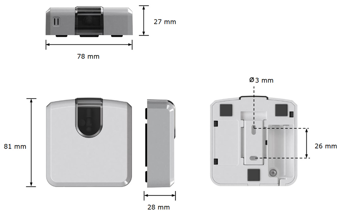 FJ-IR-WIFI-1NA Dimensions