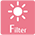 Filteranzeige Zeigt den Zeitpunkt der Filterreinigung durch Blinken an.