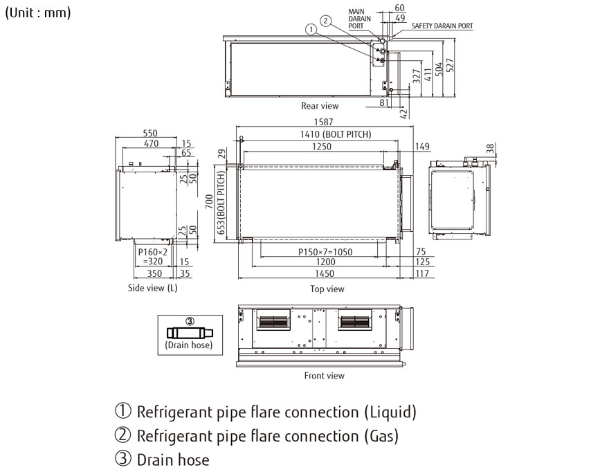 Airstage Vrf Systems High Static Pressure Duct Fujitsu General United Arab Emirates