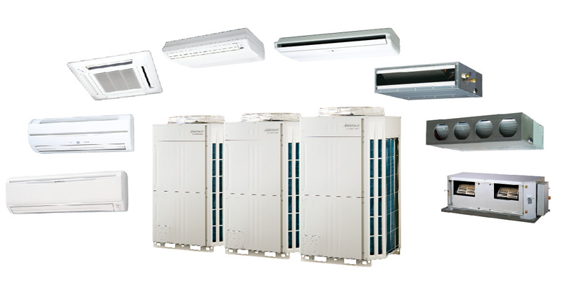 Modular type multi air conditioning system for buildings, AIRSTAGE V-III Series